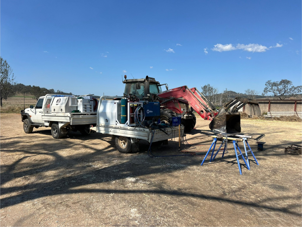 Josh B. JB Mobile Welding and Rural Contracting on Site